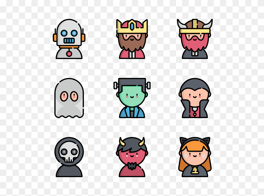 600x564 Halloween Costume Party Premium Icons - Halloween Party PNG