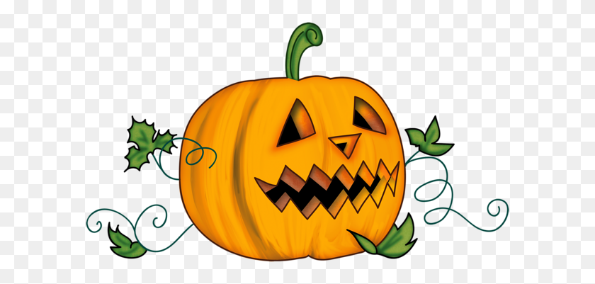 600x341 Halloween Creepy Pumpkin - Pumkin PNG