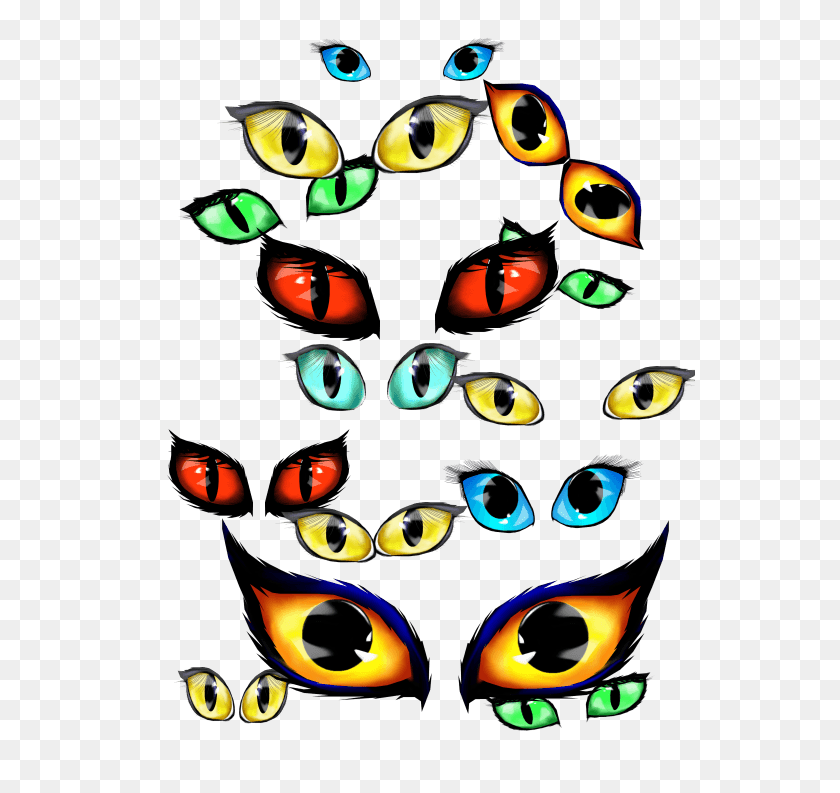 550x733 Halloween Eyes Cliparts - Cat Eyes Clipart