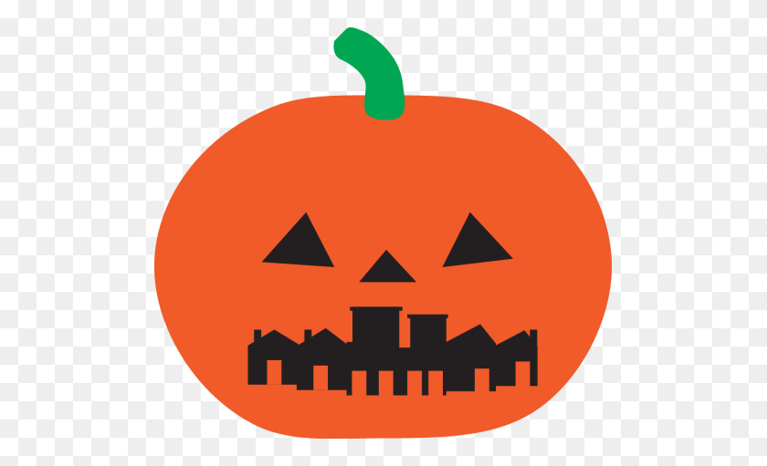 501x451 Halloween For Planning Nerds The Best 'hoods To Trick Or Treat - Row Of Pumpkins Clipart