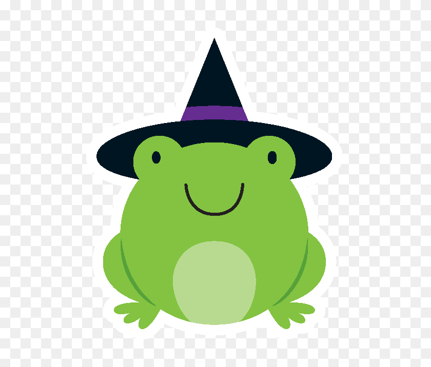 560x656 Halloween Frog Clip Art - Frog Clipart Black And White