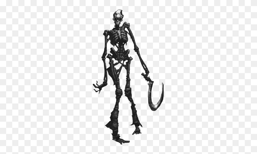 233x446 Halloween Graphics - Skeleton PNG