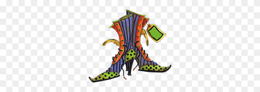 268x237 Halloween Graphics - Witch Legs Clipart