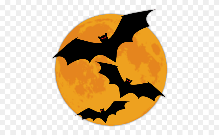 453x458 Halloween Graphics - Halloween Bat PNG