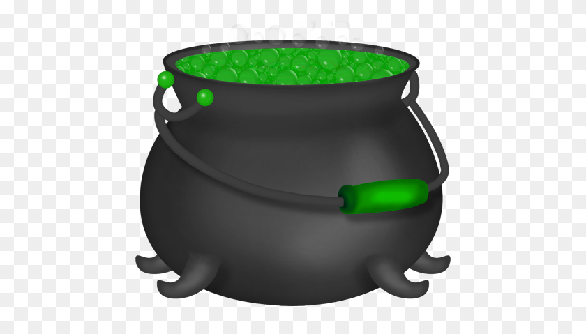 525x419 Halloween Green Witch Cauldron - Witches Cauldron Clipart