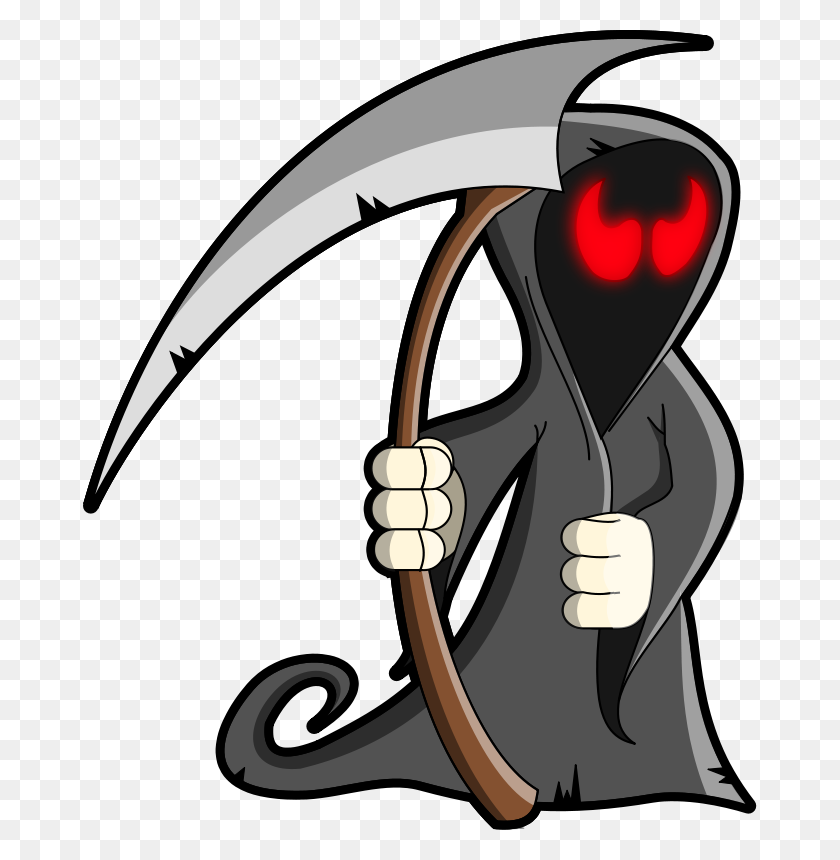 674x800 Halloween, Grim Reaper Clip Art Clip Art - Scythe Clipart