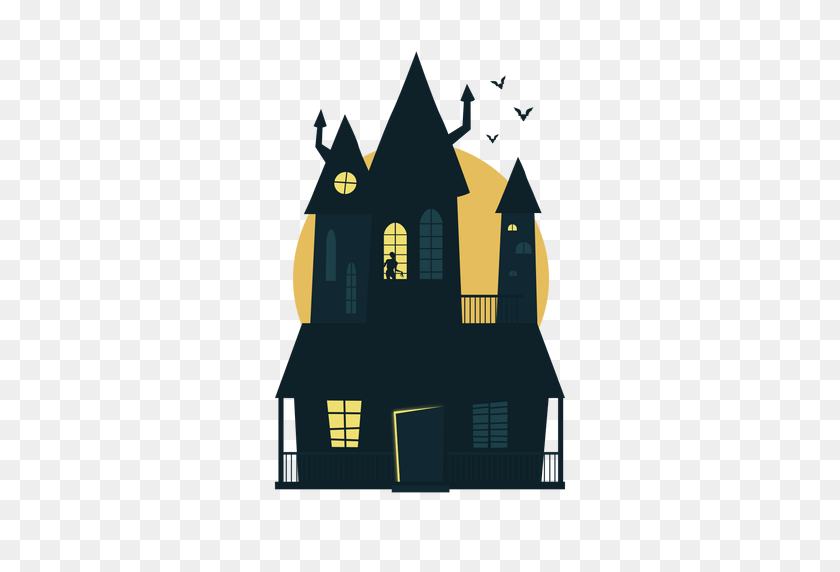 512x512 Halloween Haunted House - Haunted House PNG