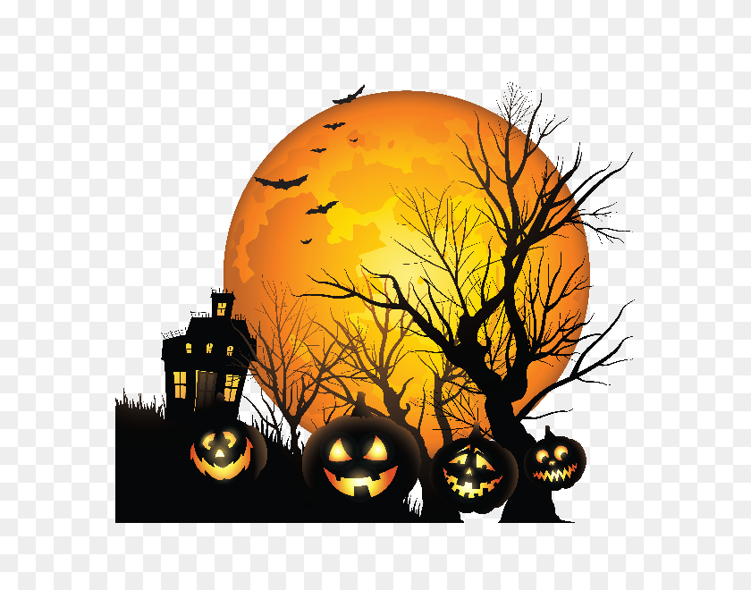 600x600 Halloween Haunted House Clip Art - Haunted Mansion Clipart