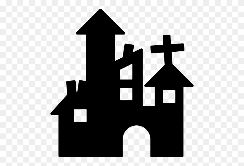 512x512 Halloween Horror Castle Png Icon - Horror PNG