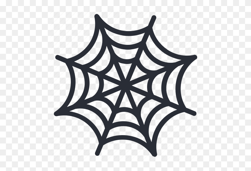 512x512 Halloween, Horror, Spider, Web Icon Icon - Spider Web PNG