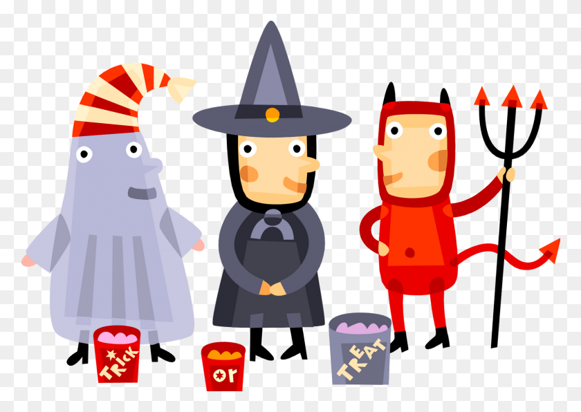 1600x1101 Halloween Kids Clipart Fun For Christmas Halloween - Niños Divirtiéndose Clipart