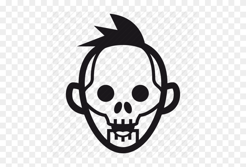 512x512 Halloween, Mask, Skeleton, Skull, Undead Icon - Skull Logo PNG