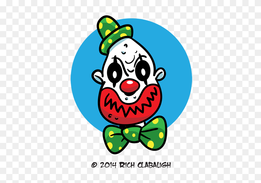500x529 Halloween Monster Face Creepy Clown - Scary Clown PNG