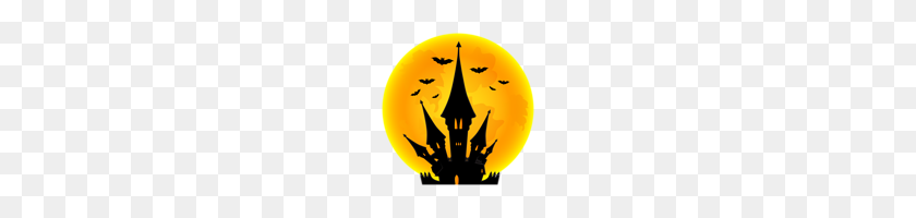140x140 Halloween Moon And Castle Png Clip Art Gallery - Halloween Moon Clipart