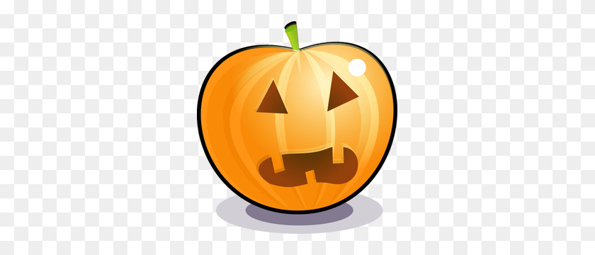 283x300 Halloween Pumpkin Clipart Black White - Scary Pumpkin Clipart