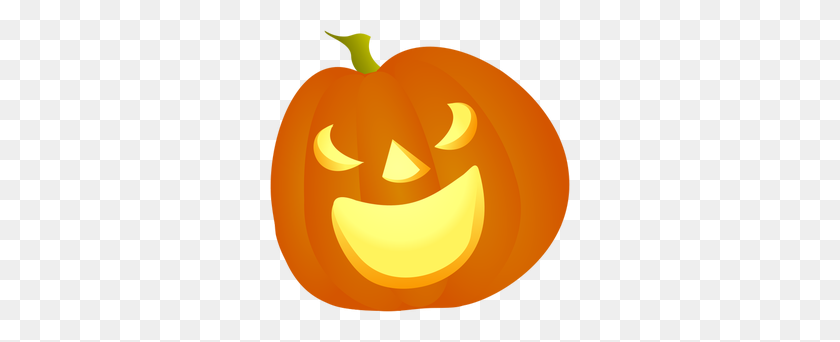 300x282 Halloween Pumpkin Clipart Black White - Spooky Pumpkin Clipart
