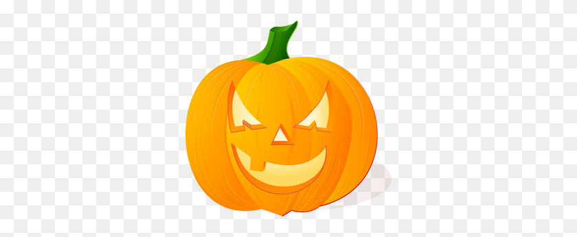 300x286 Halloween Pumpkin Clipart Free - Carved Pumpkin Clipart