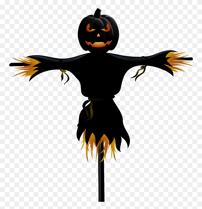 6728x7000 Halloween Pumpkin Scarecrow Transparent Png Clip Gallery - Scarecrow Clipart PNG