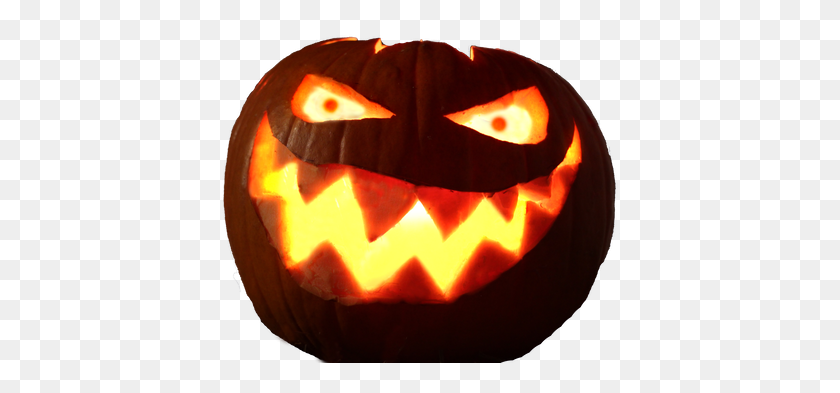 400x333 Halloween Pumpkin With Glowing Eyes - Red Glowing Eyes PNG