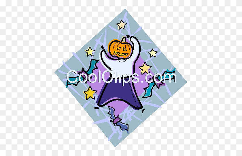 461x480 Halloween Royalty Free Vector Clip Art Illustration - Goblin Clipart