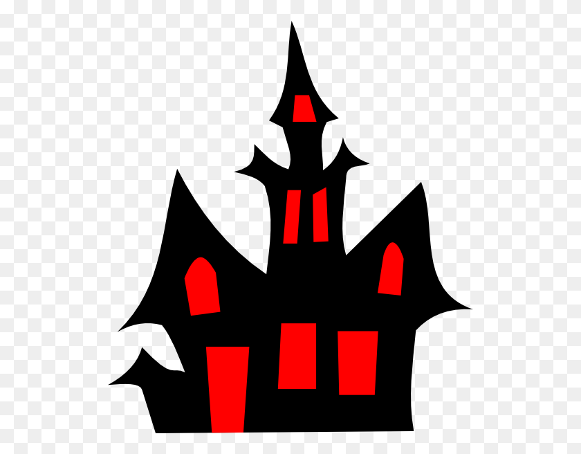 528x596 Halloween Scary House Clip Art - Creepy Halloween Clipart