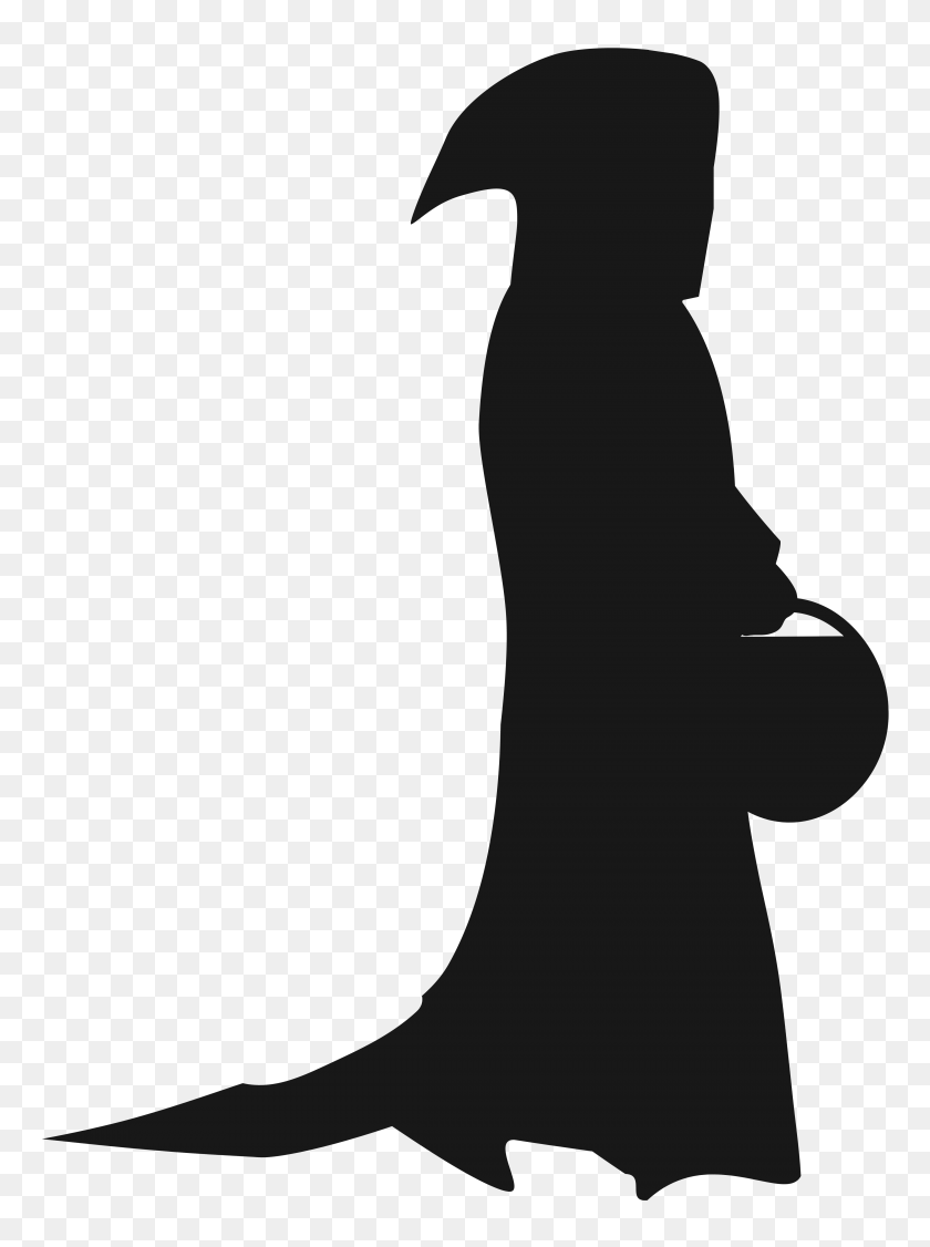 4524x6184 Halloween Silhouette Png Clipart - Witch Silhouette Clip Art