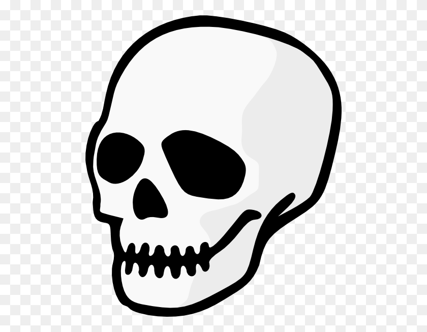 504x593 Halloween Skeleton Head Clipart - Skeleton Head Clipart