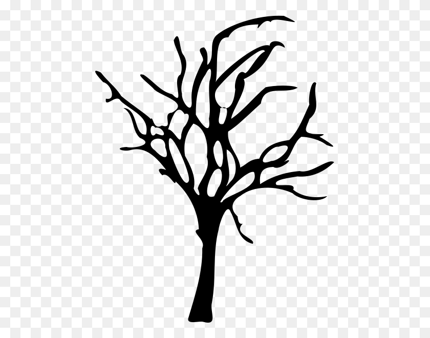 468x600 Хэллоуин Маленькое Мертвое Дерево Png Клипарт Для Интернета - Маленькое Дерево Png