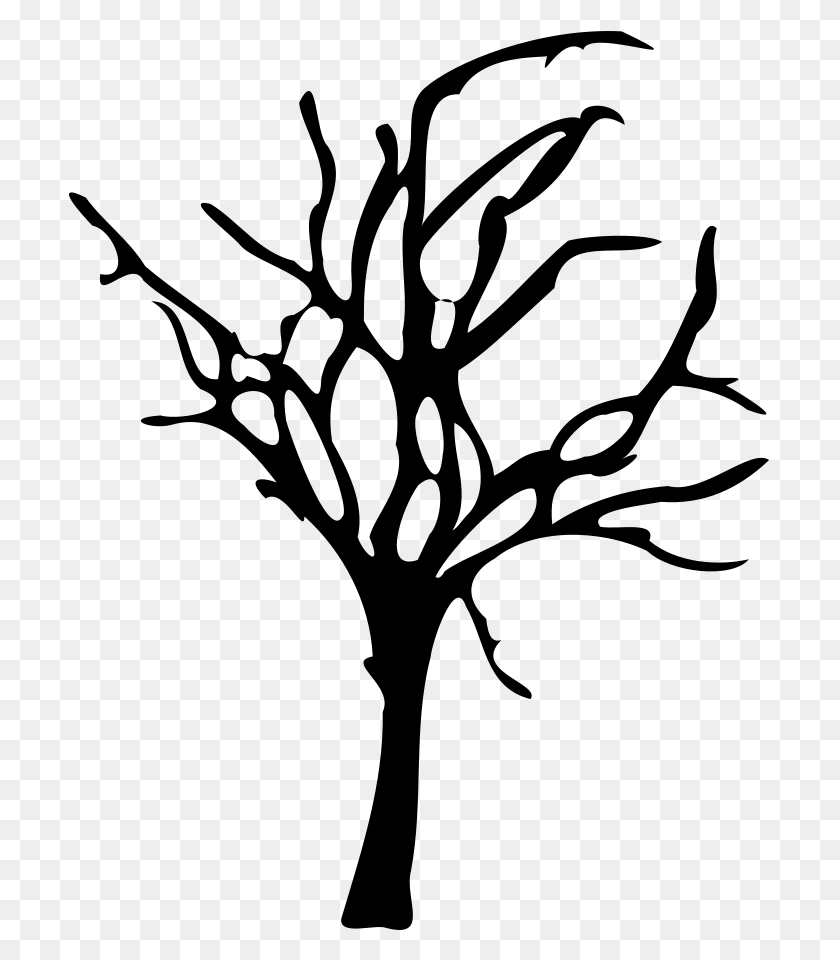 702x900 Halloween Small Dead Tree Png Clip Arts For Web - Tree Vector PNG