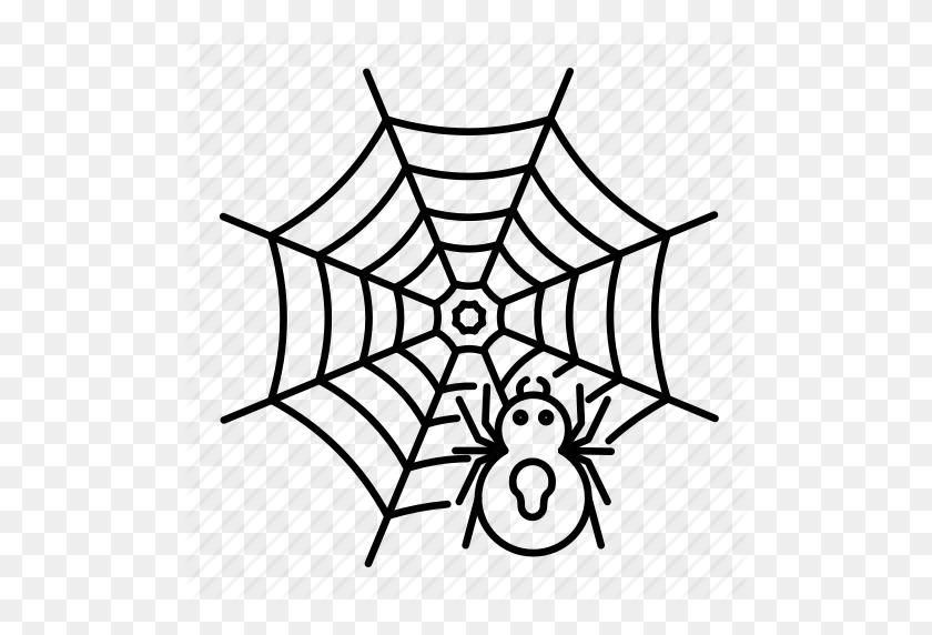 512x512 Halloween, Spider, Spiderweb Icon - Spiderweb PNG