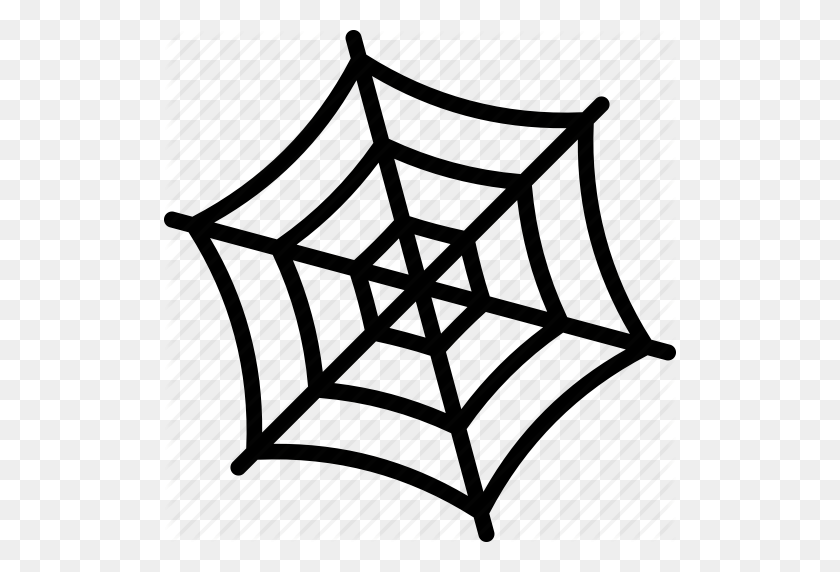 512x512 Halloween, Spider, Spiderweb, Web Icon - Spiderweb PNG