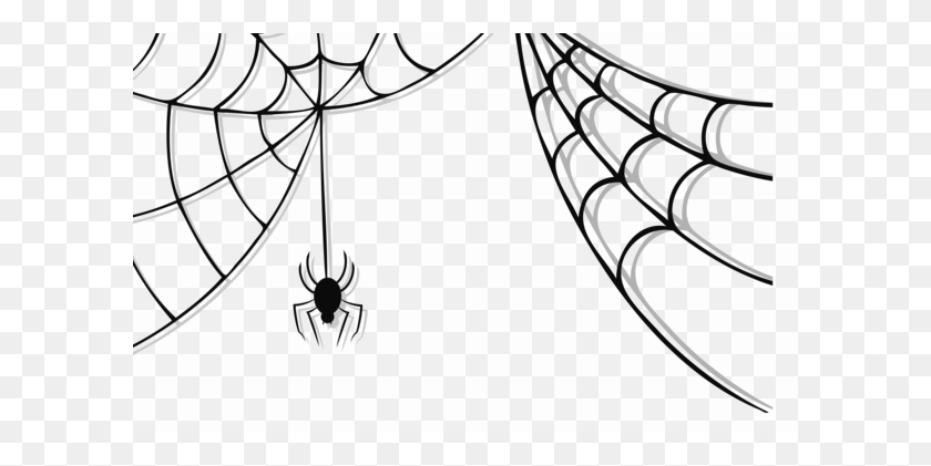 600x361 Halloween Spider Web Vector Free Png Photo - Spiderweb PNG