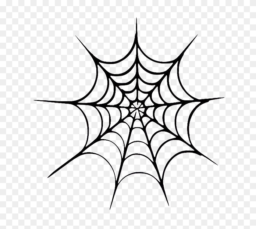 666x691 Halloween Spider Web Vector Free Transparent Image - Spiderweb PNG