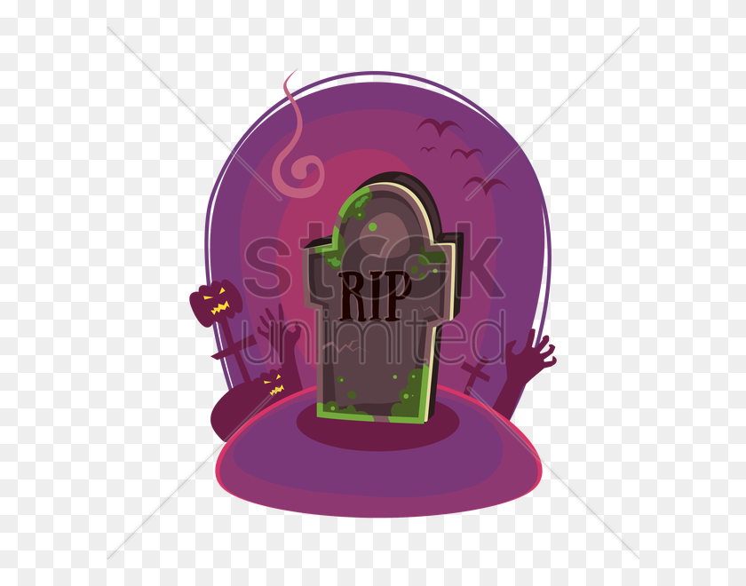 600x600 Halloween Tombstone Vector Image - Halloween Graveyard Clipart