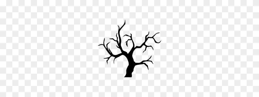 256x256 Halloween Tree Download Picture - White Tree PNG