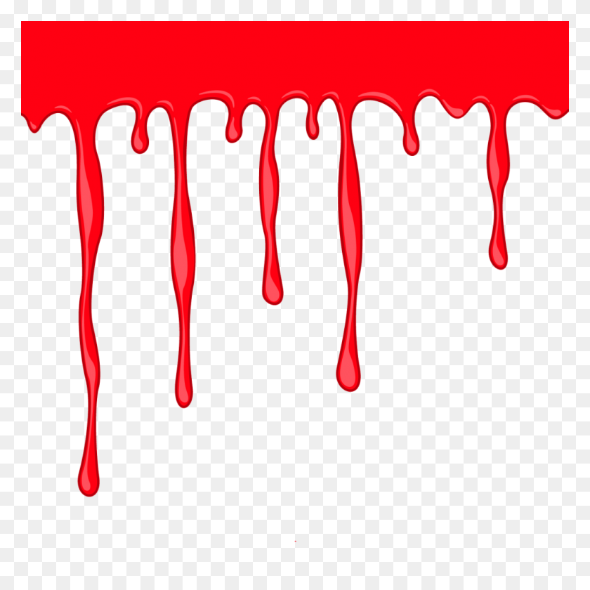 1024x1024 Halloween Vector Free Png Blood - Blood Border PNG