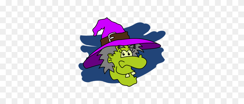 300x300 Halloween Witch Clip Art Images - Witch On Broom Clipart