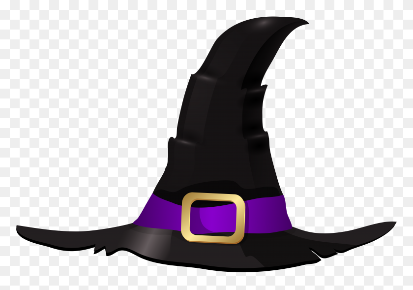 8000x5433 Halloween Witch Hat Png Clip Art - Witch Clipart