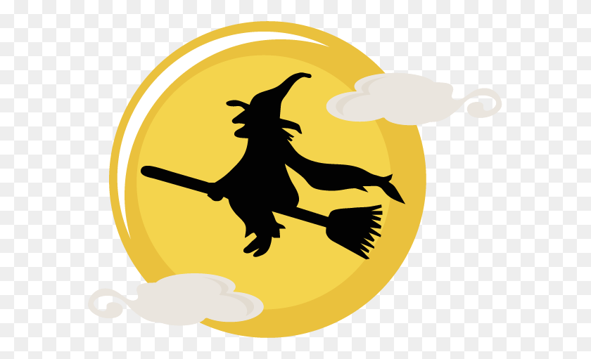 589x451 Halloween Witch Vector Free Png Download Image - Halloween Clipart Transparent Background
