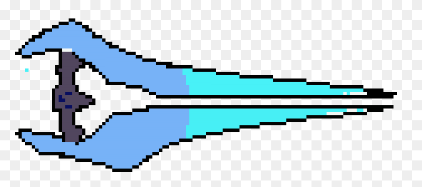 1170x470 Halo Energy Sword Pixel Art Maker - Energy Sword PNG