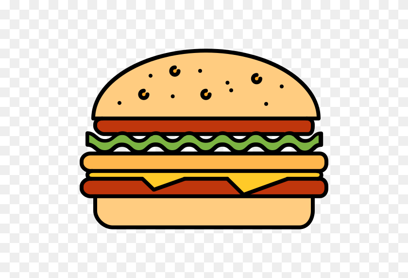512x512 Значок Гамбургер Бургер Png - Бургер Png