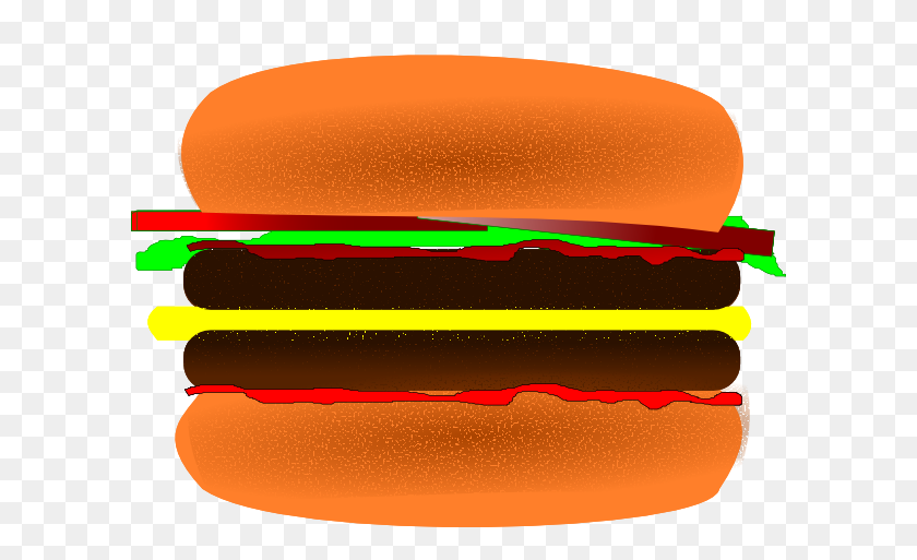 600x453 Hamburger Clip Art - Hamburger And Hotdog Clipart