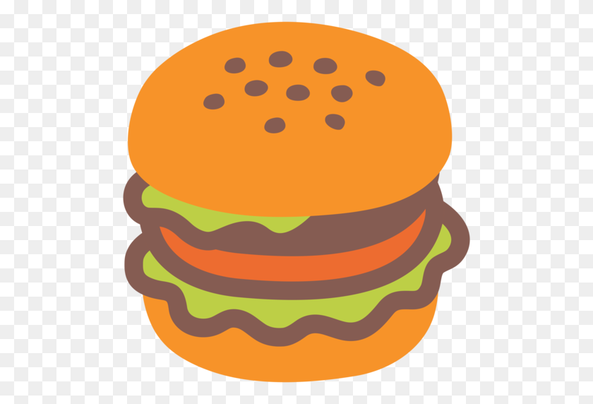512x512 Hamburger Emoji - Hamburger Bun Clipart