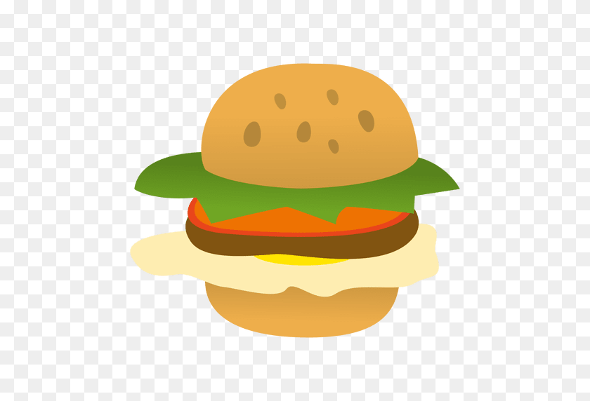 512x512 Hamburger Funny Cartoon - Cheeseburger PNG