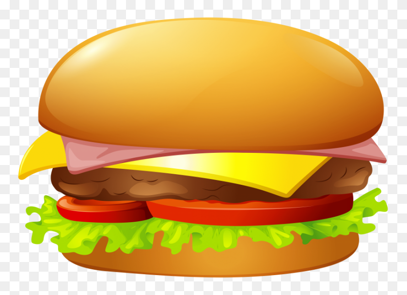 850x598 Hamburger Png - Cheeseburger PNG