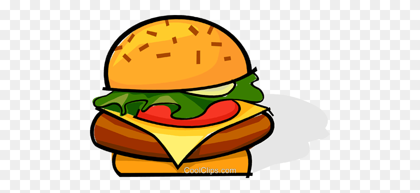 480x326 Hamburger Royalty Free Vector Clip Art Illustration - Hamburger Clipart