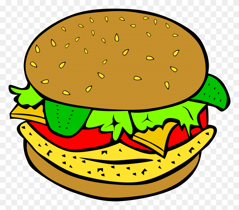 2400x2083 Hamburgers Clipart Bbq - Bbq Food Clipart