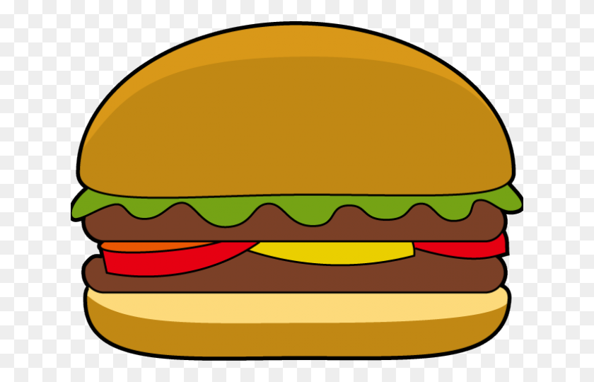 640x480 Гамбургеры Клипарт Написание - Завтрак Сэндвич Клипарт