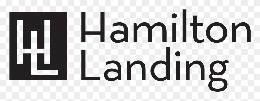 1701x586 Hamilton Landing Horzblk - Logotipo De Igualdad De Oportunidades De Vivienda Png