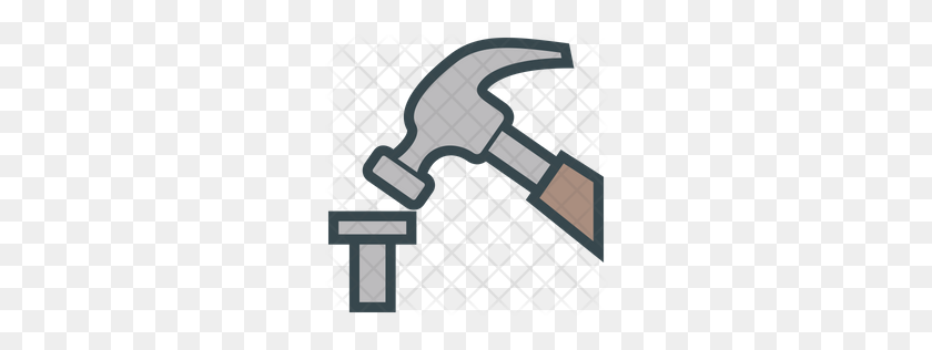 256x256 Hammer And Icons - Hammer And Nails Clipart